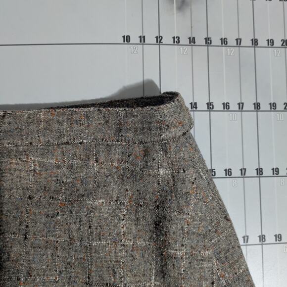 Vintage 70s Stonefield Tweed Blazer Skirt Suit Womens S Tan 2 Piece Jacket Coat - Picture 10 of 16